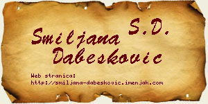 Smiljana Dabesković vizit kartica